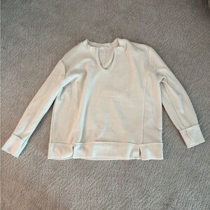 White Ribbed Sweater